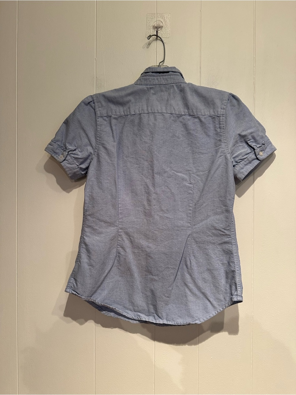 Ralph Lauren Girls Blue Oxford Button Front Shirt Size 16 Cotton - Picture 8 of 9